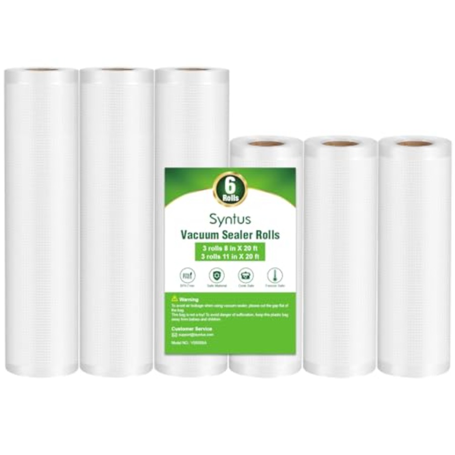 Food Storage Reusable Bags - Vacuum Sealer Bags, 6 Pack 3