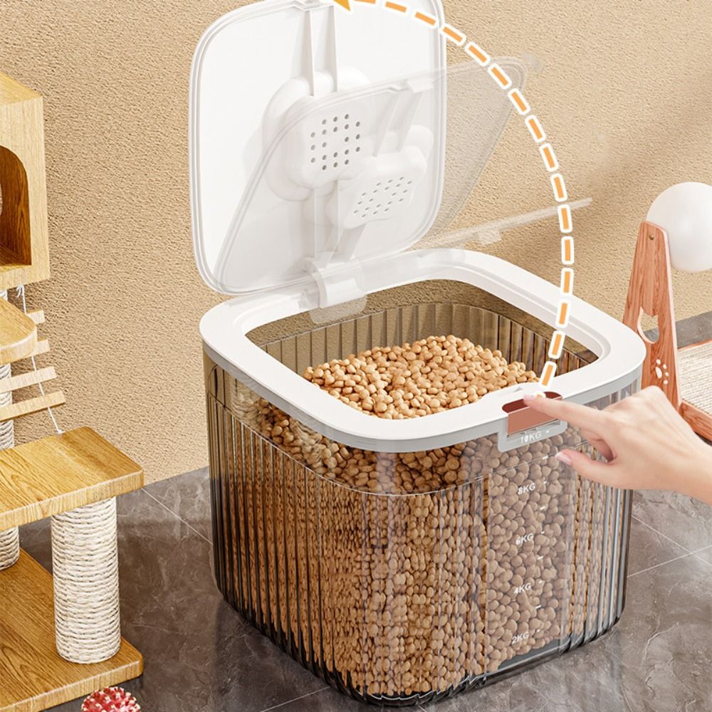 Food Storage Box Large - Flip Cover Dog Food Storage Container