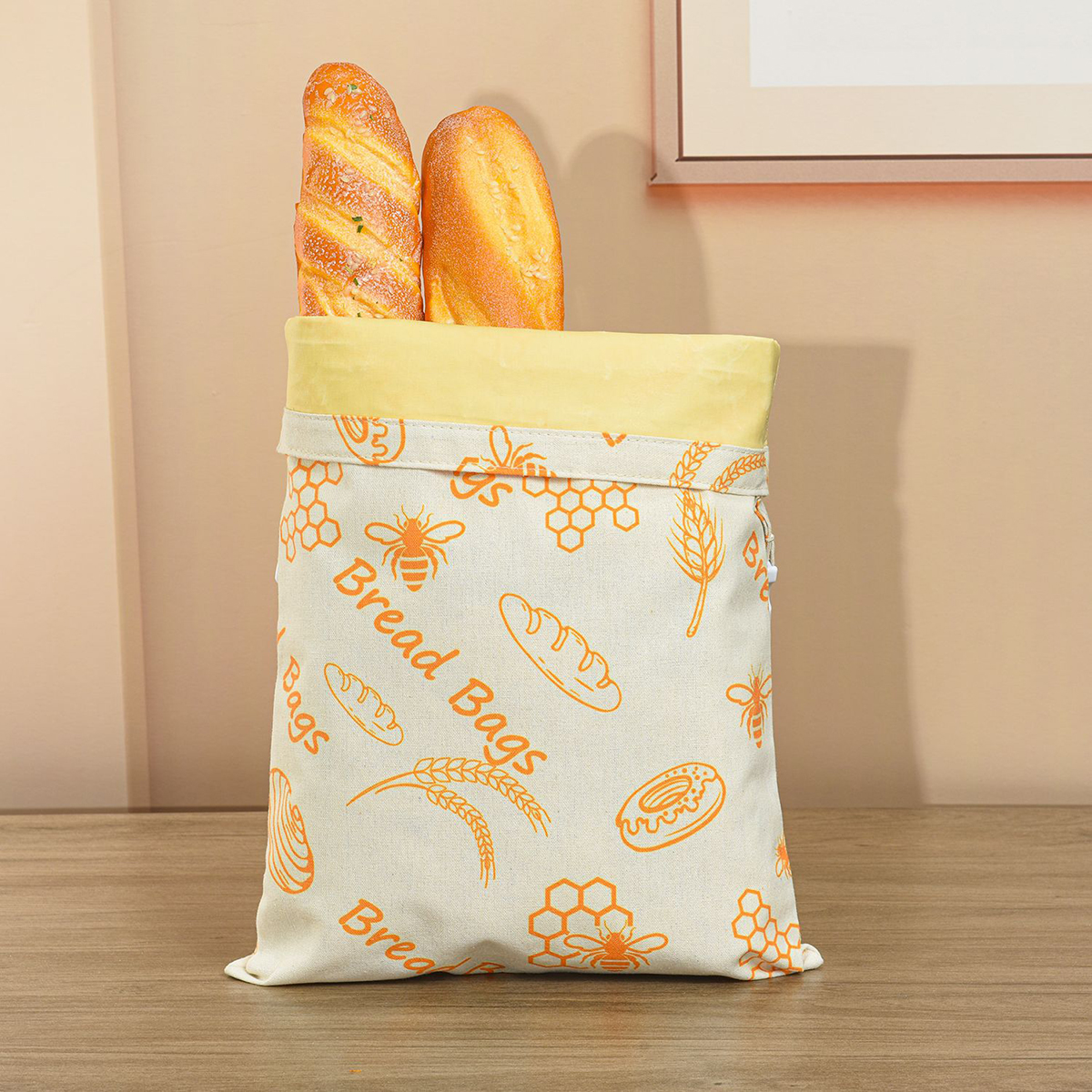 Food Storage Reusable Bags - Beeswax Bread Bags Reusable Bread Bag