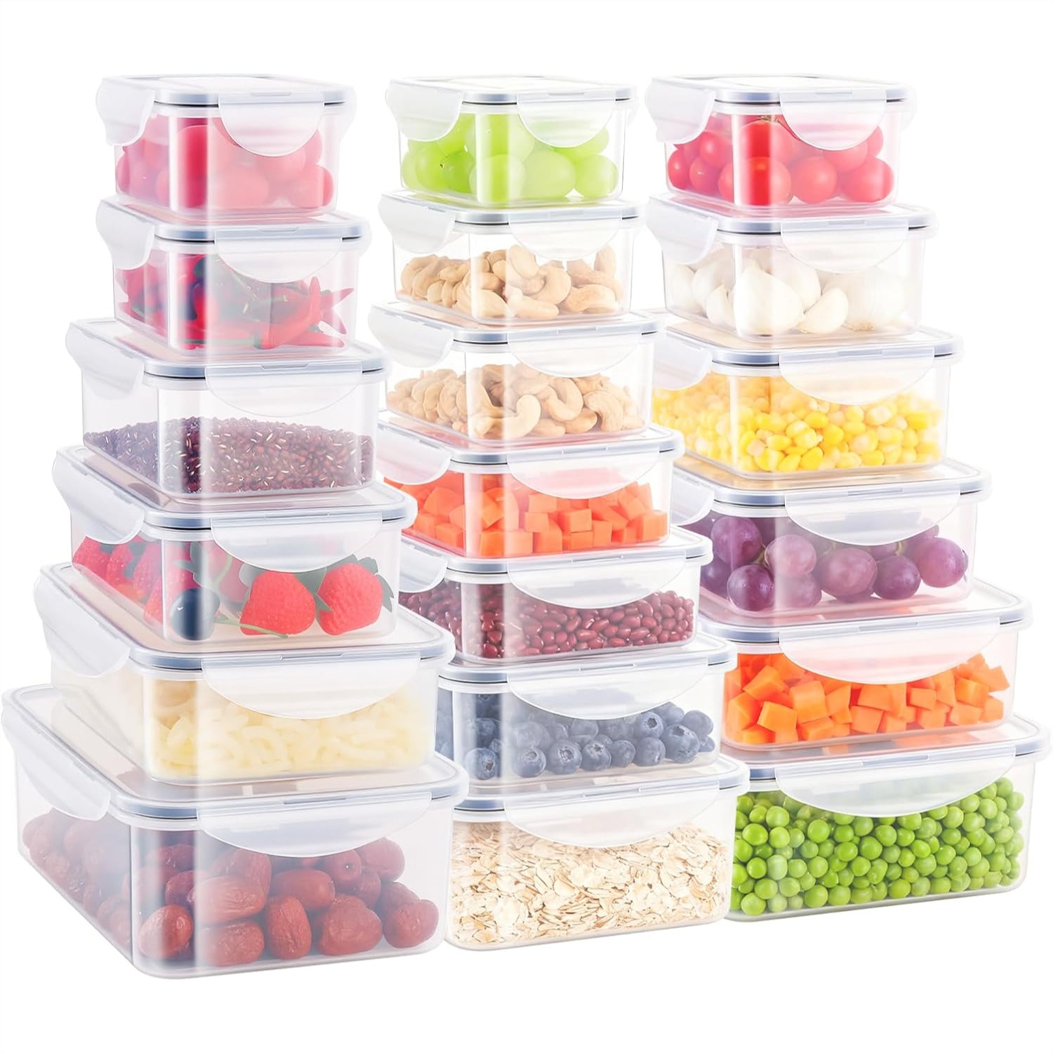 Food Storage In Pantry - 36 Piece Airtight Food Storage Containers