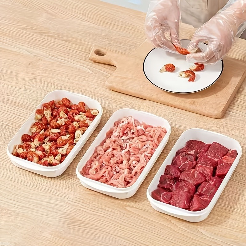 Food Storage Bowls - 1/3/10PC Portable Refrigerator Meat Fresh-Keeping Box