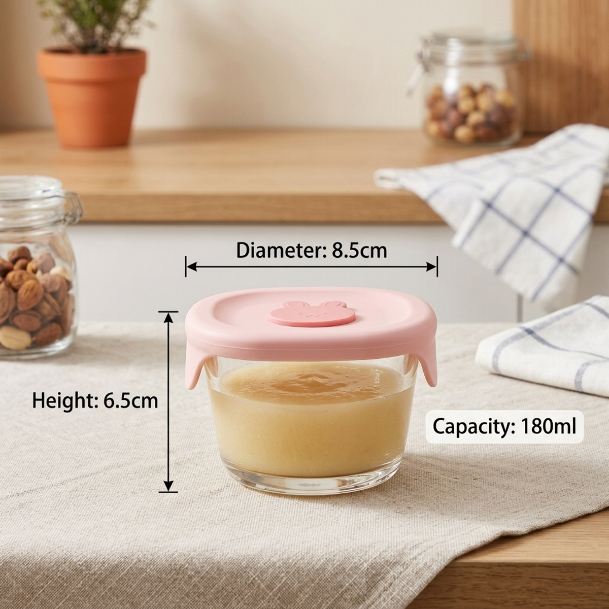 Food Storage Bowls - Glass Food Storage Containers,Thick High Borosilicate