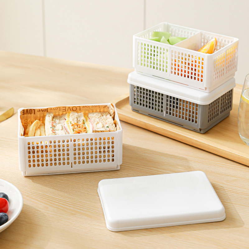 Food Storage Without Plastic - 1pc Portable Picnic Box Foldable Travel