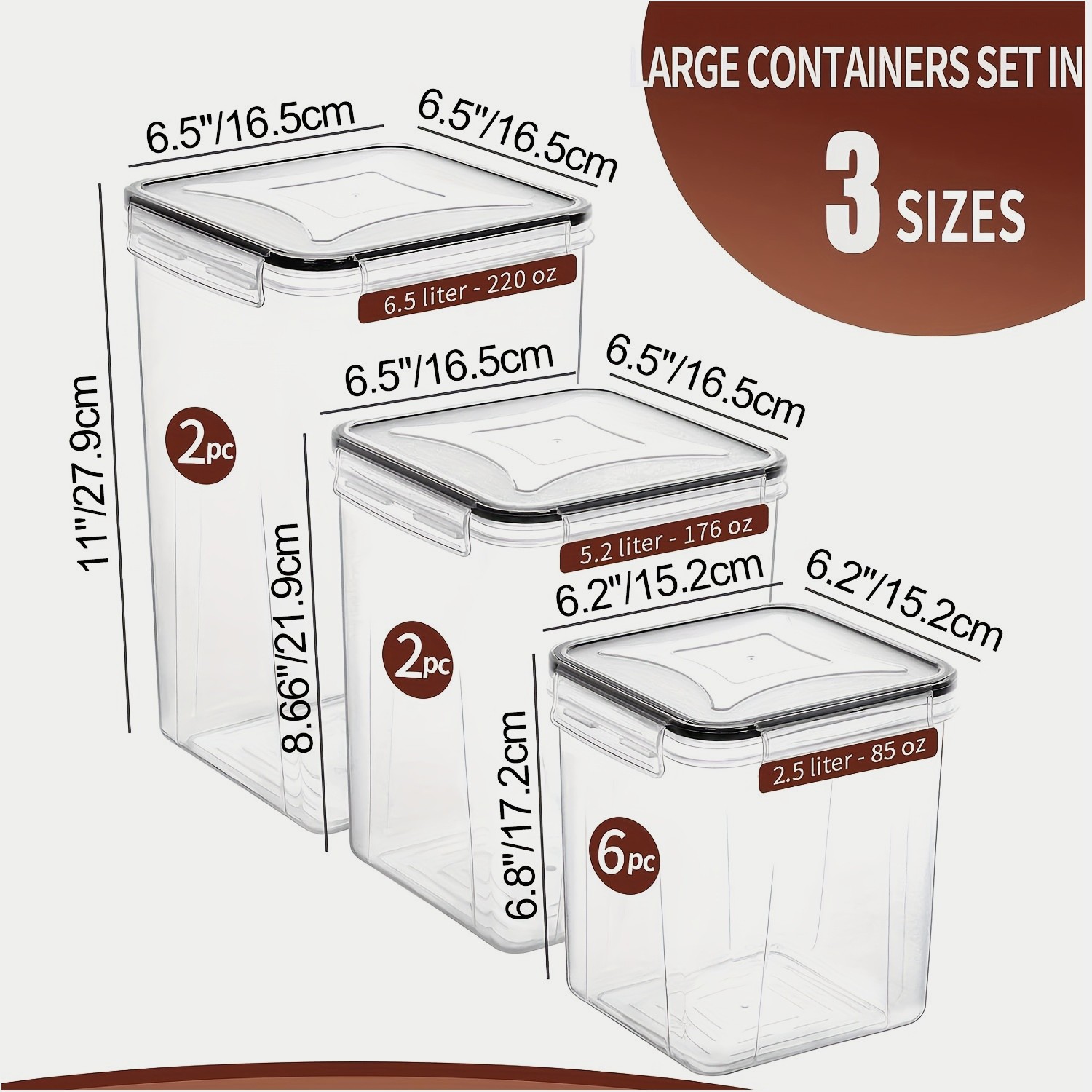 Food Storage Without Pantry - Airtight Food Storage Containers Set –