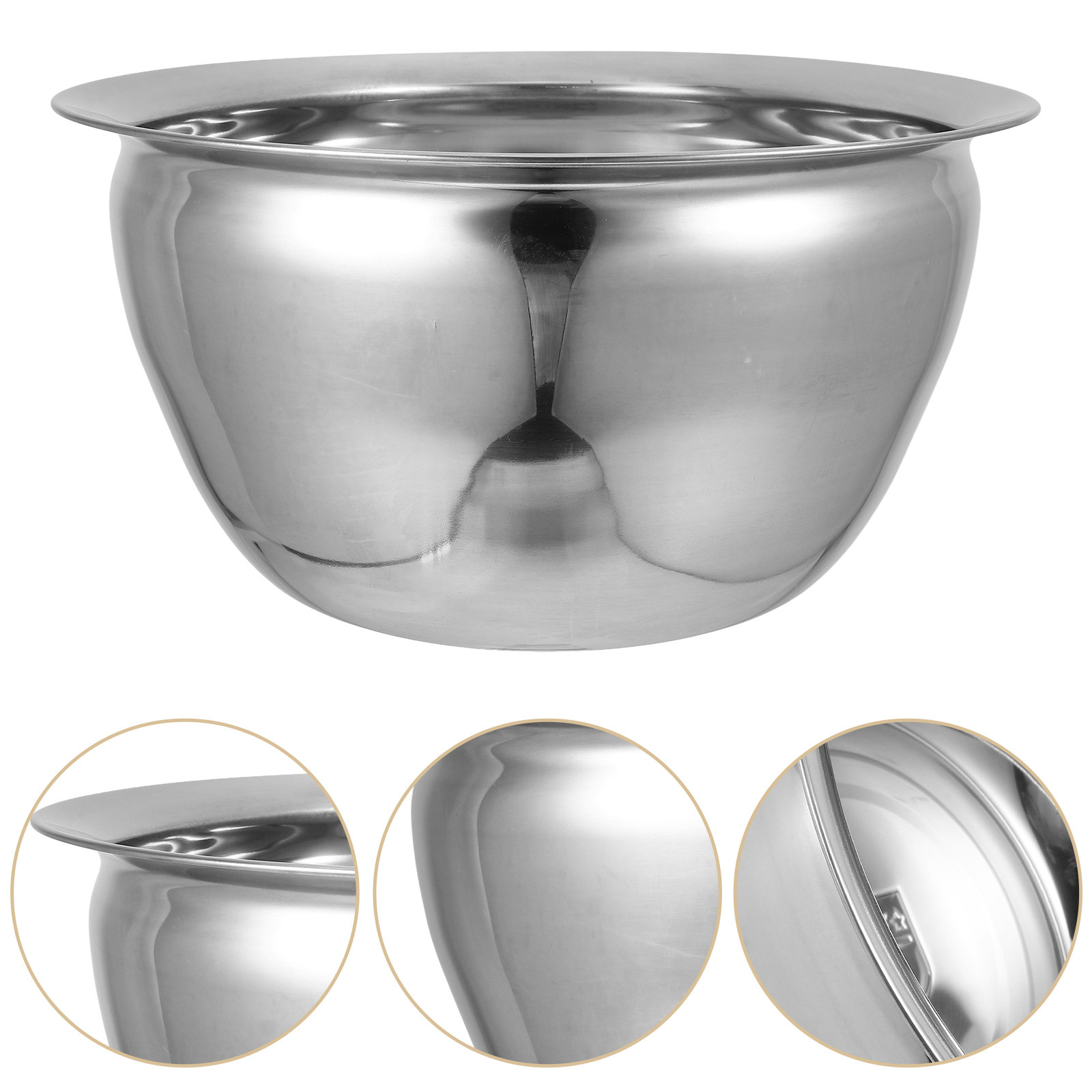 Food Storage Bowls - Stainless Steel Salad Bowl 7L Extra