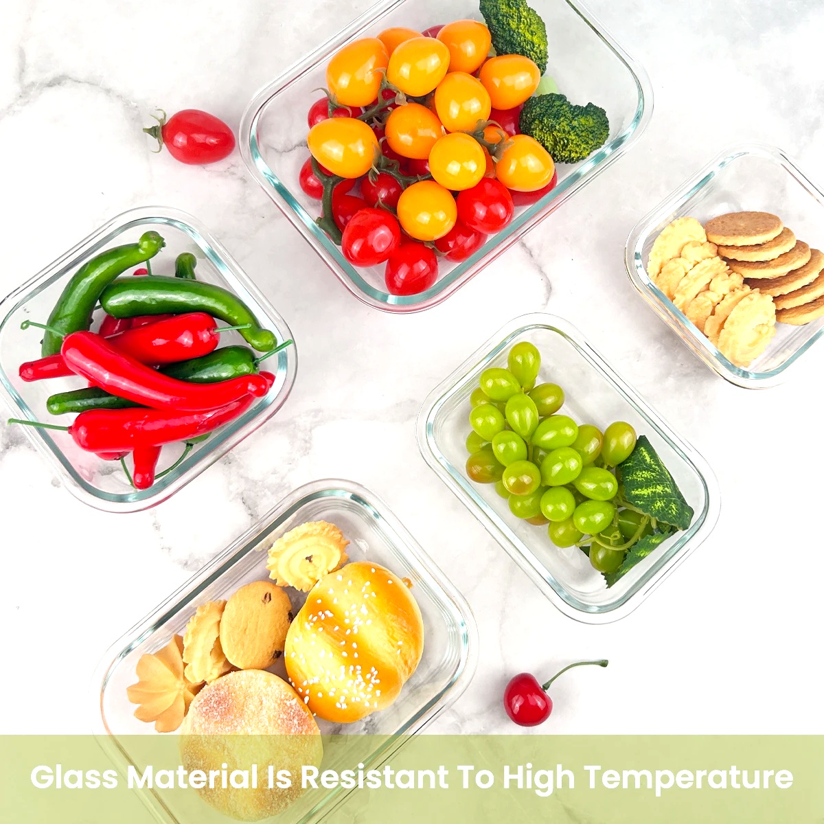 8pcs Glass Food Storage Contai - Food Storage Glass Box avis et prix