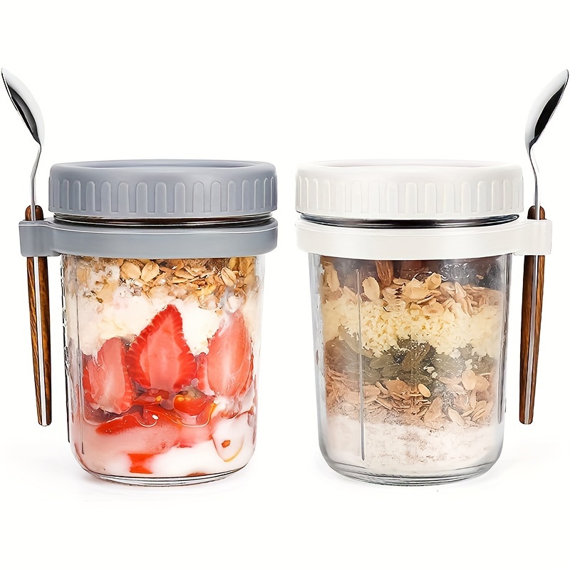 1pc/2pcs Glass Oatmeal Cup, Ov - Food Storage Bowls avis et prix