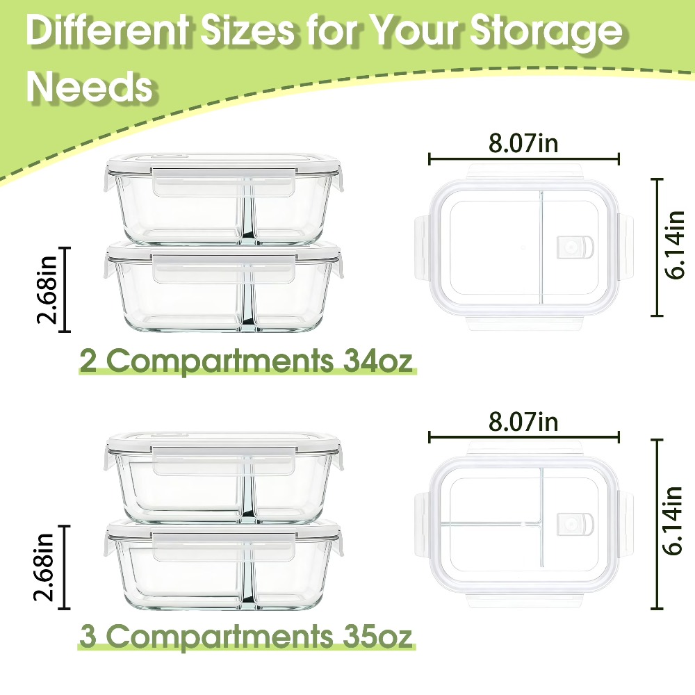 Glass Food Storage Containers  - Food Storage Glass Box avis et prix