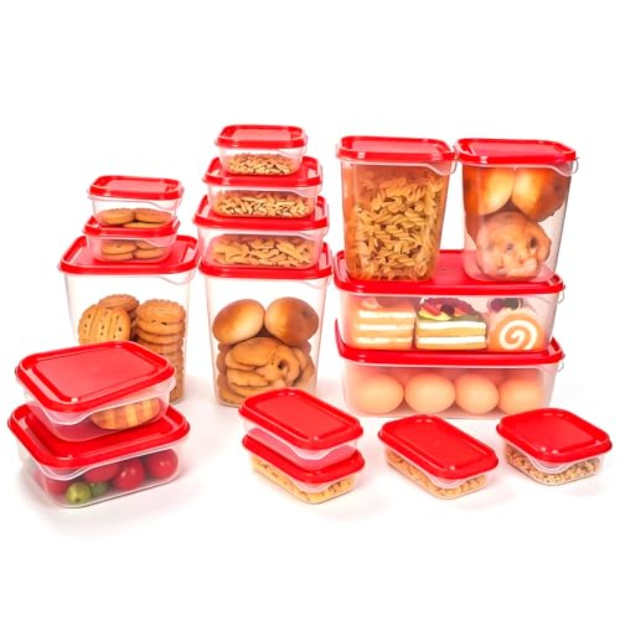 17Pcs Plastic Food Storage Set - Food Storage Meals avis et prix