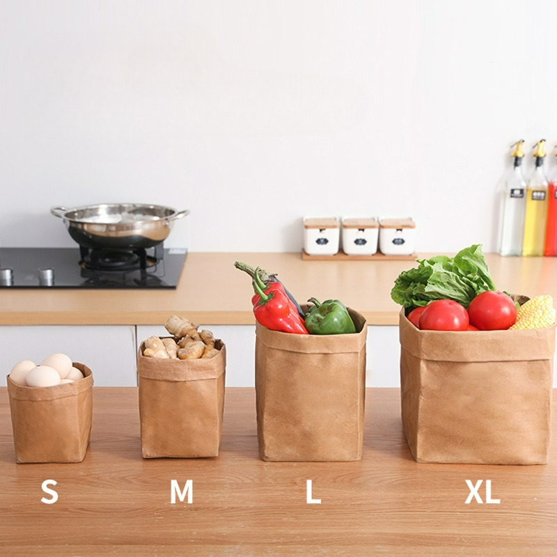 Kraft Paper Bag Washable Paper - Food Storage Reusable Bags avis et prix