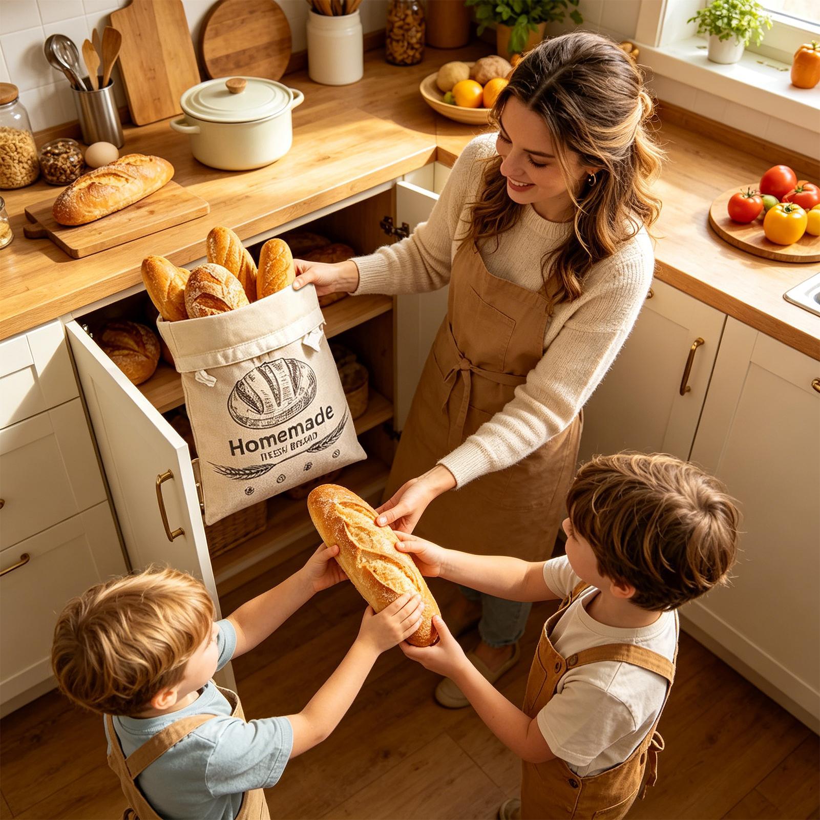 Linen Bread Bag Reusable Bags  - Food Storage Reusable Bags avis et prix