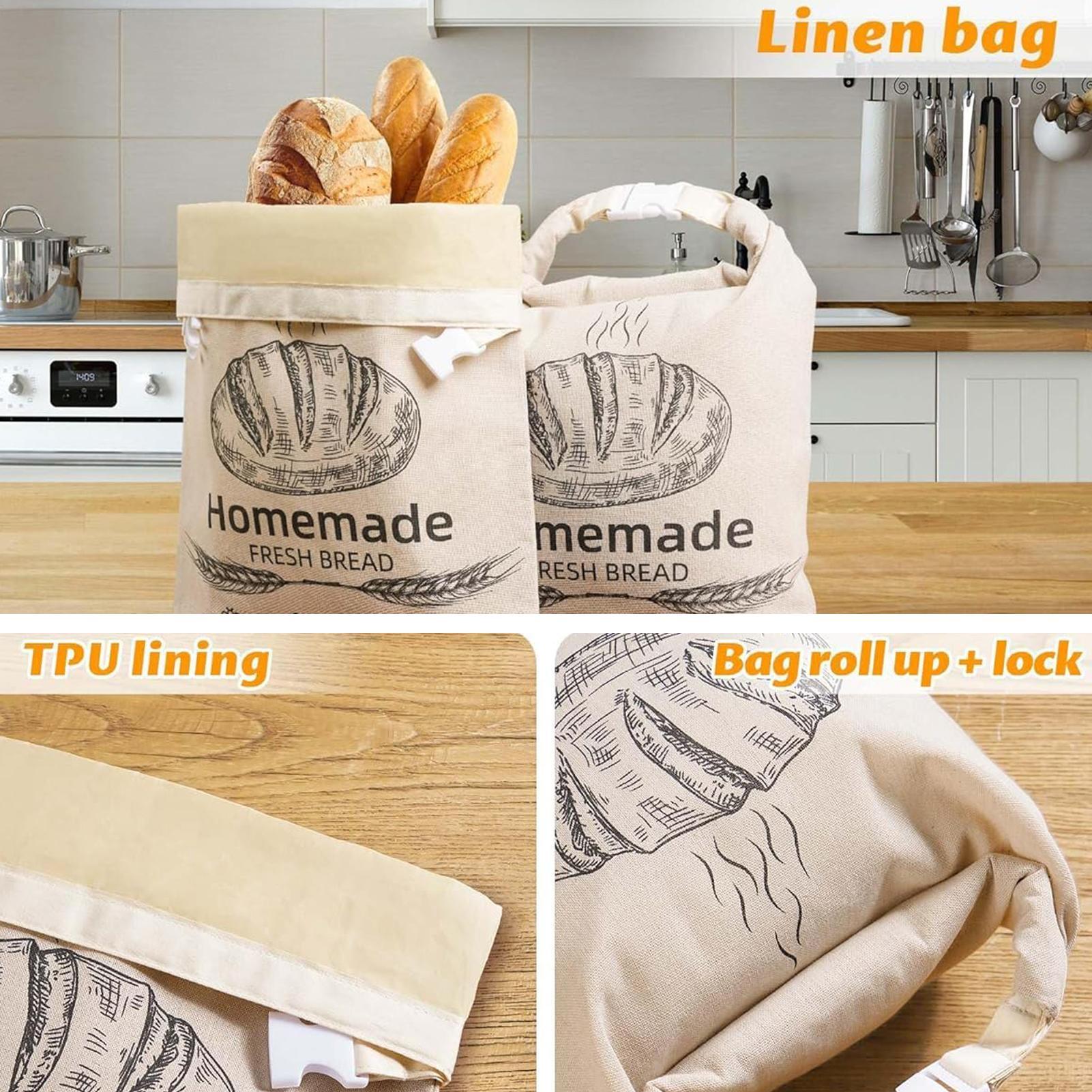 Linen Bread Bag Reusable Bags  - Food Storage Reusable Bags avis et prix