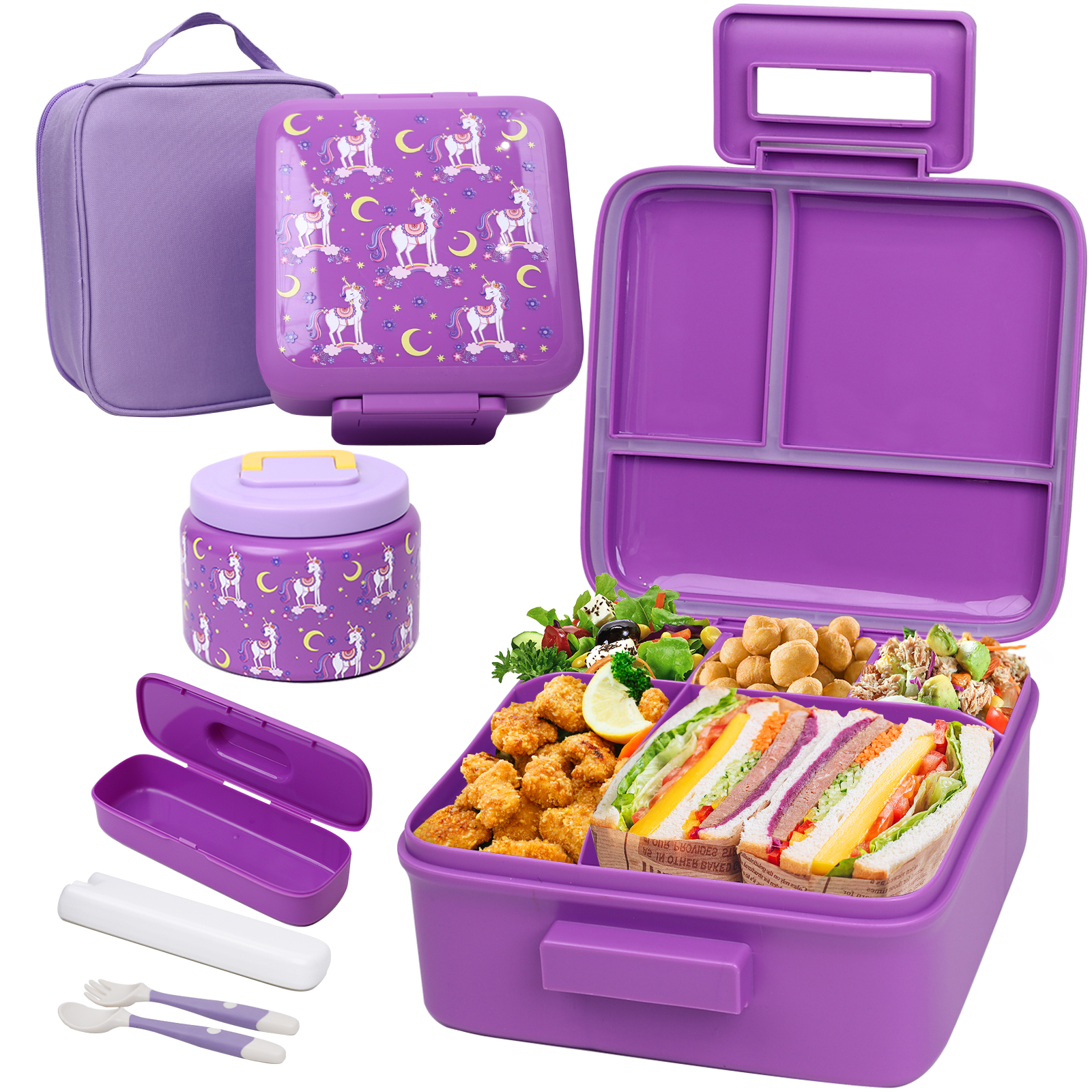 Bento Lunch Box for Kids With  - Food Storage Vacuum Seal Bags avis et prix