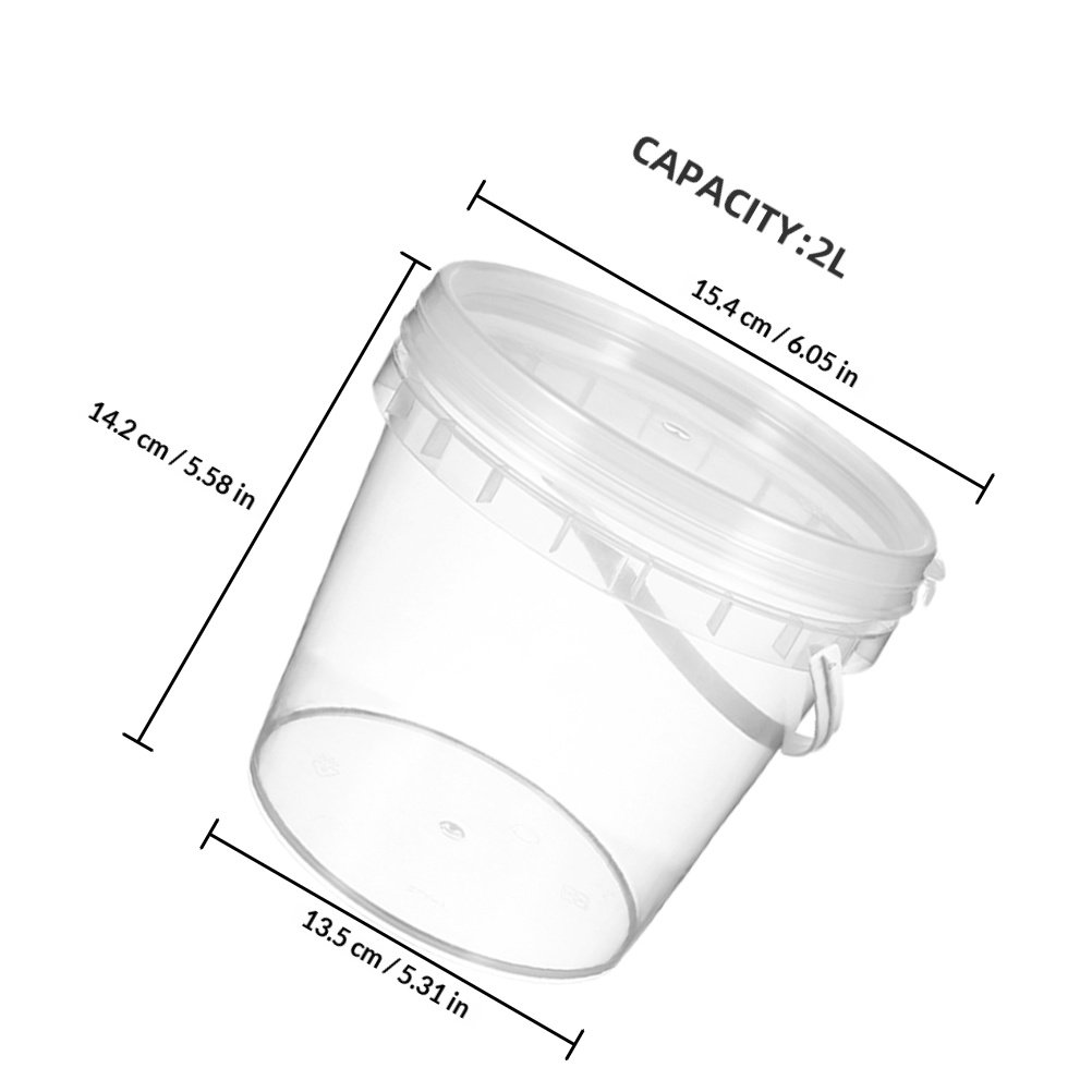 Ice Cream Buckets with Lids Co - Food Storage Freezer Containers avis et prix