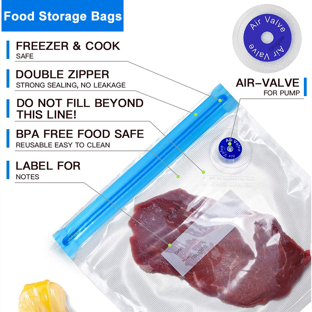 Vacuum Bags Reusable Food Vacu - Food Storage Vacuum Seal Bags avis et prix