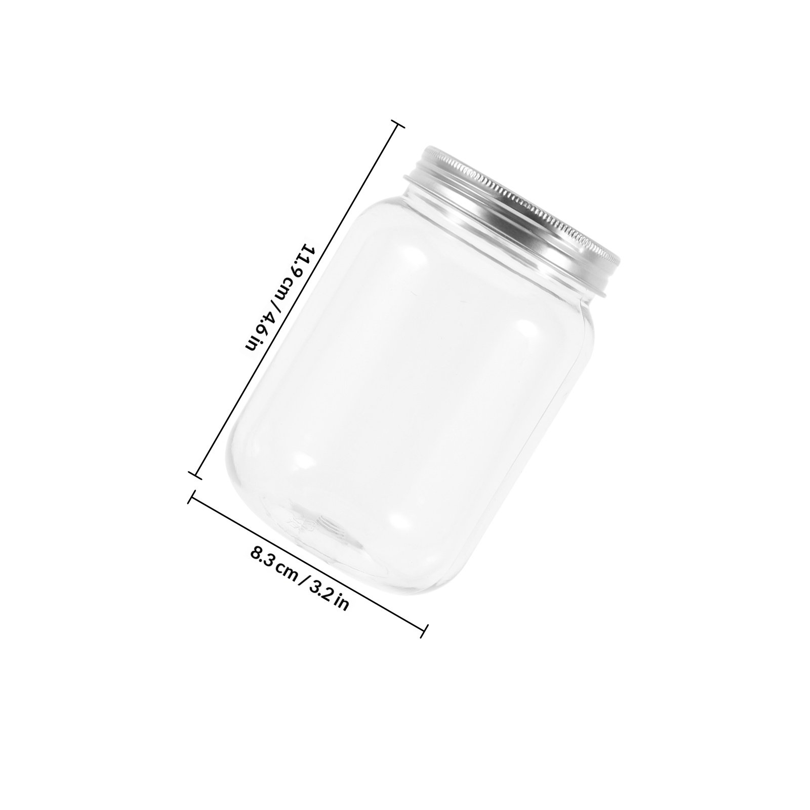 4Pcs Clear Plastic Jars with A - Food Storage Jars avis et prix
