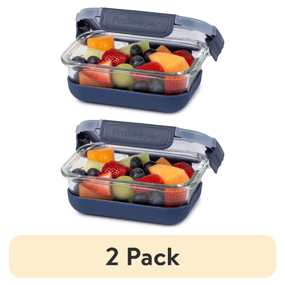 2 Pack 1.6 Cup Glass Food Stor - Food Storage In Pantry avis et prix