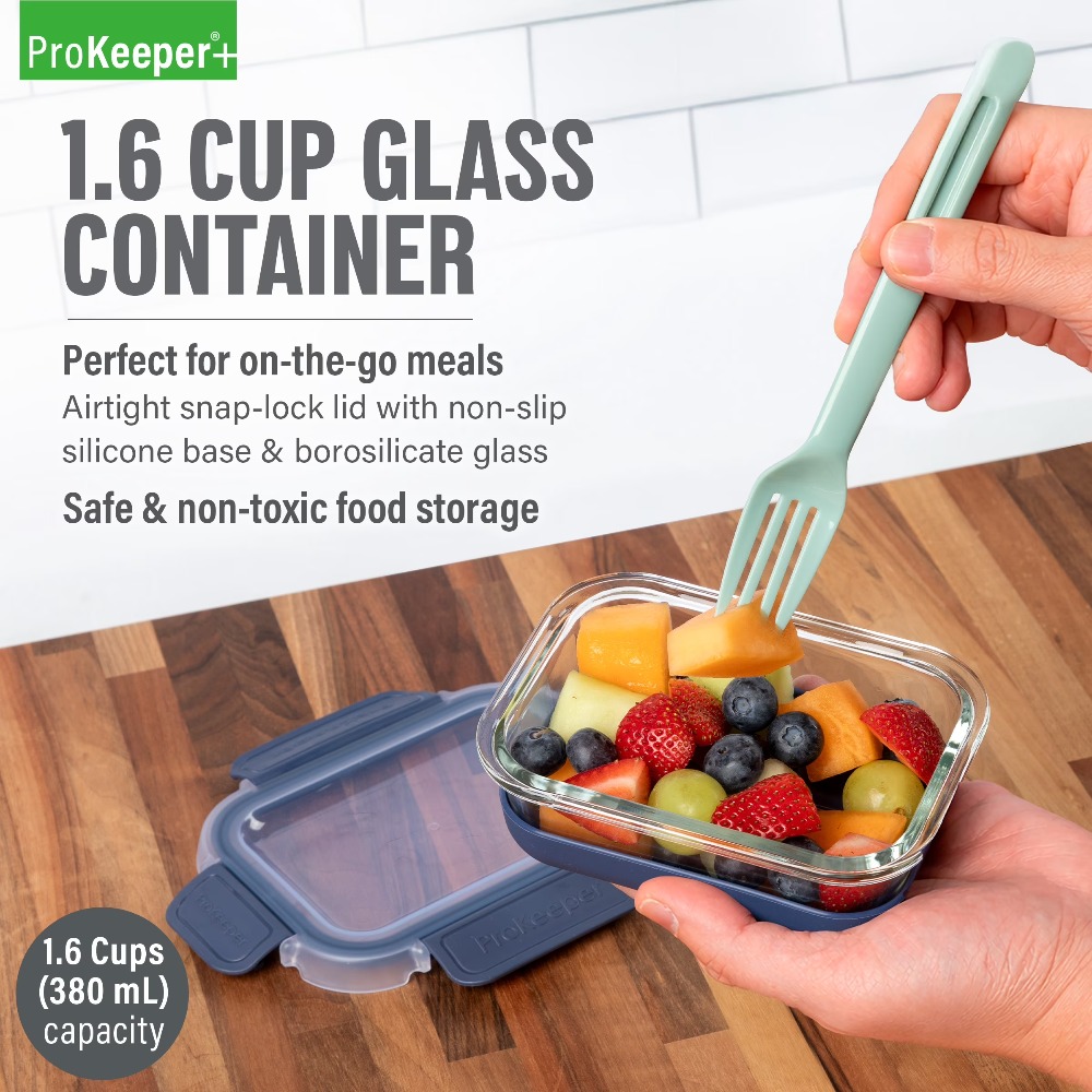 2 Pack 1.6 Cup Glass Food Stor - Food Storage In Pantry avis et prix