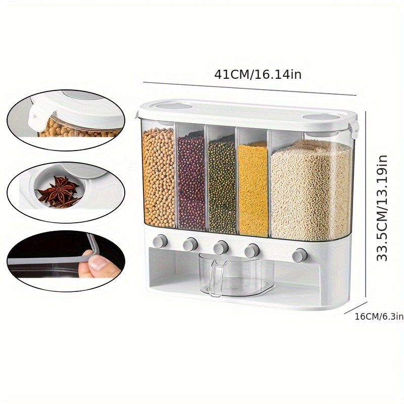 1pc Large Capacity Dry Food Di - Food Storage Without Pantry avis et prix