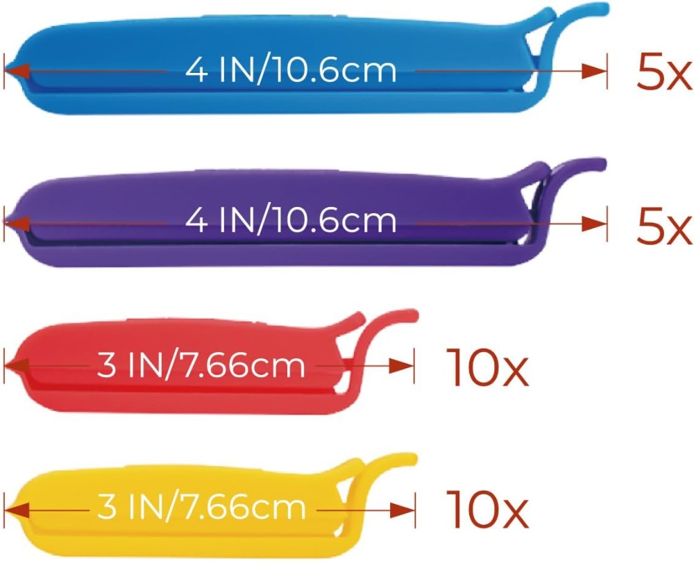32 Pack Bag Sealing Clips, 3 & - Food Storage Reusable Bags avis et prix