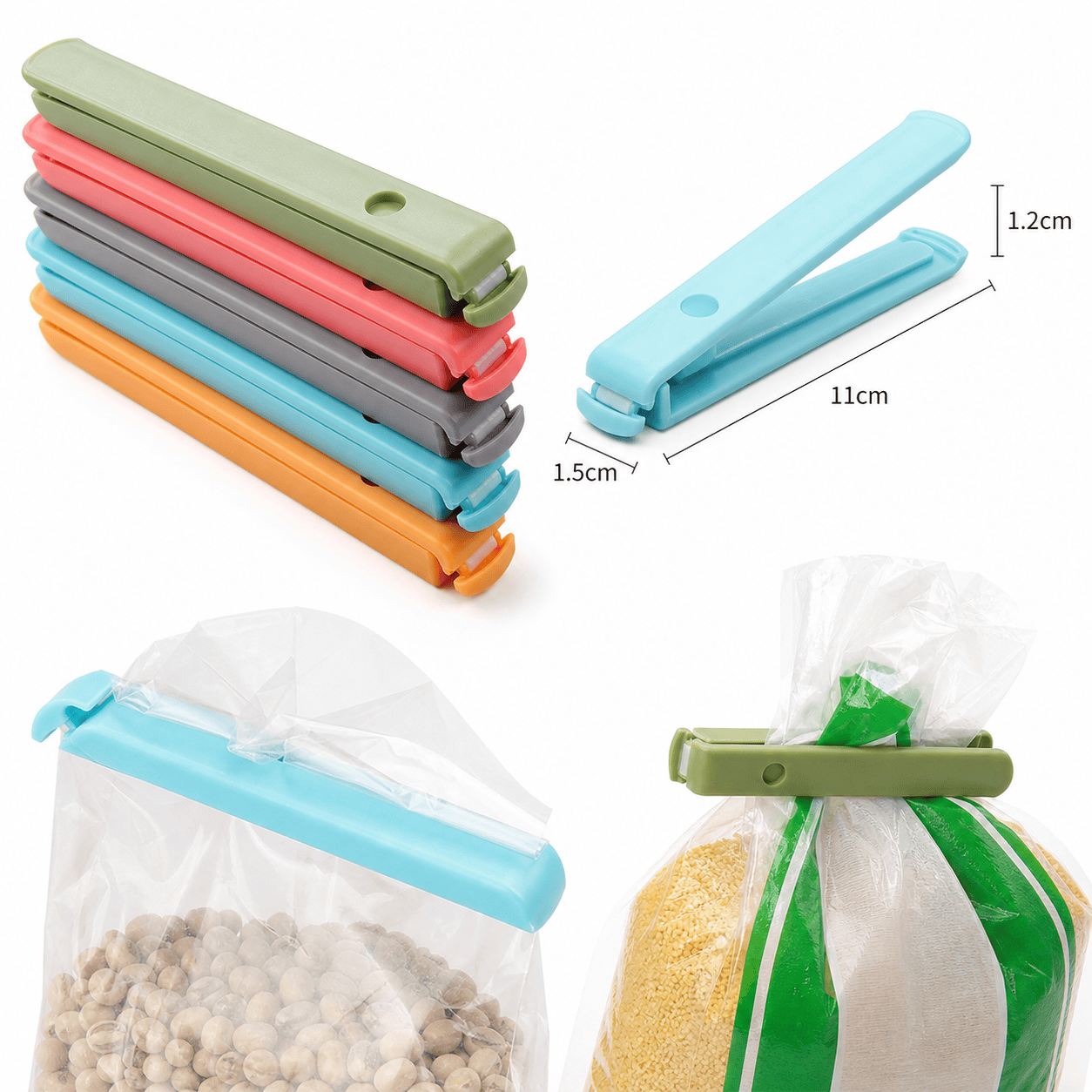 5 pcs Plastic Bag Sealing Clip - Food Storage Reusable Bags avis et prix