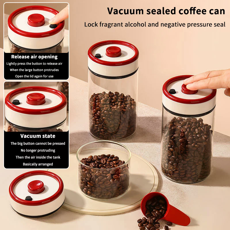 Coffee Beans Vacuum Sealed Tan - Food Storage Jars avis et prix