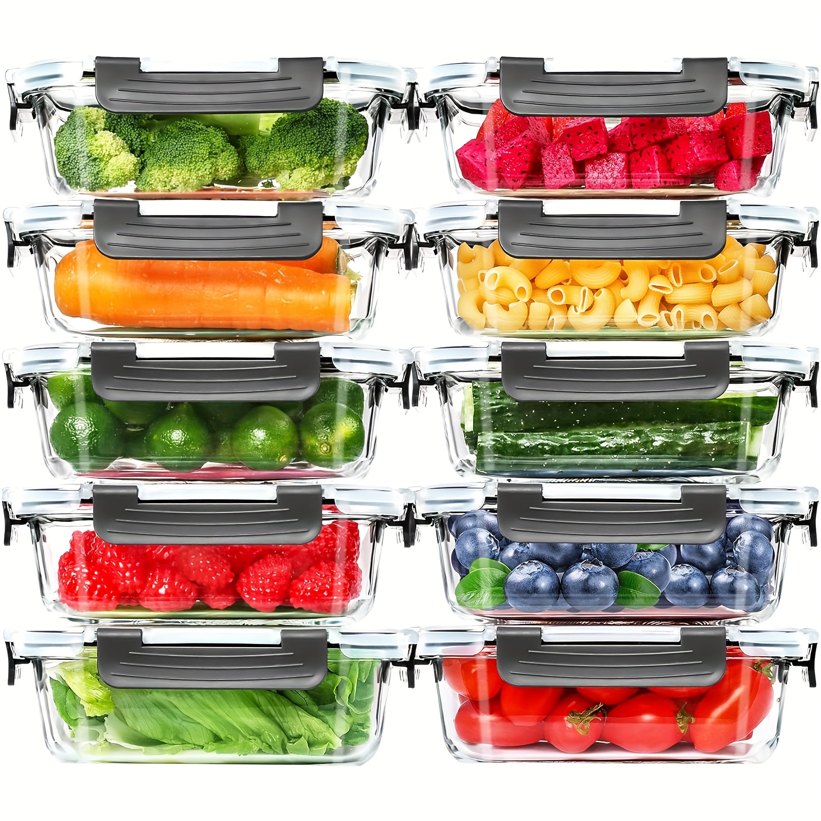 20 Pack 22oz Glass Meal Prep C - Food Storage Without Pantry avis et prix