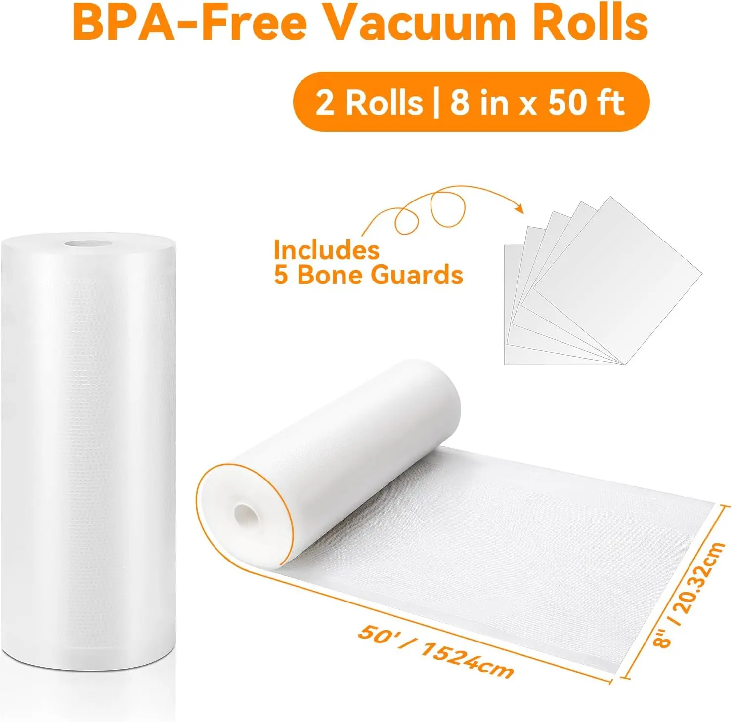 Vacuum Sealer Bags 8x50 Rolls  - Food Storage Vacuum Seal Bags avis et prix