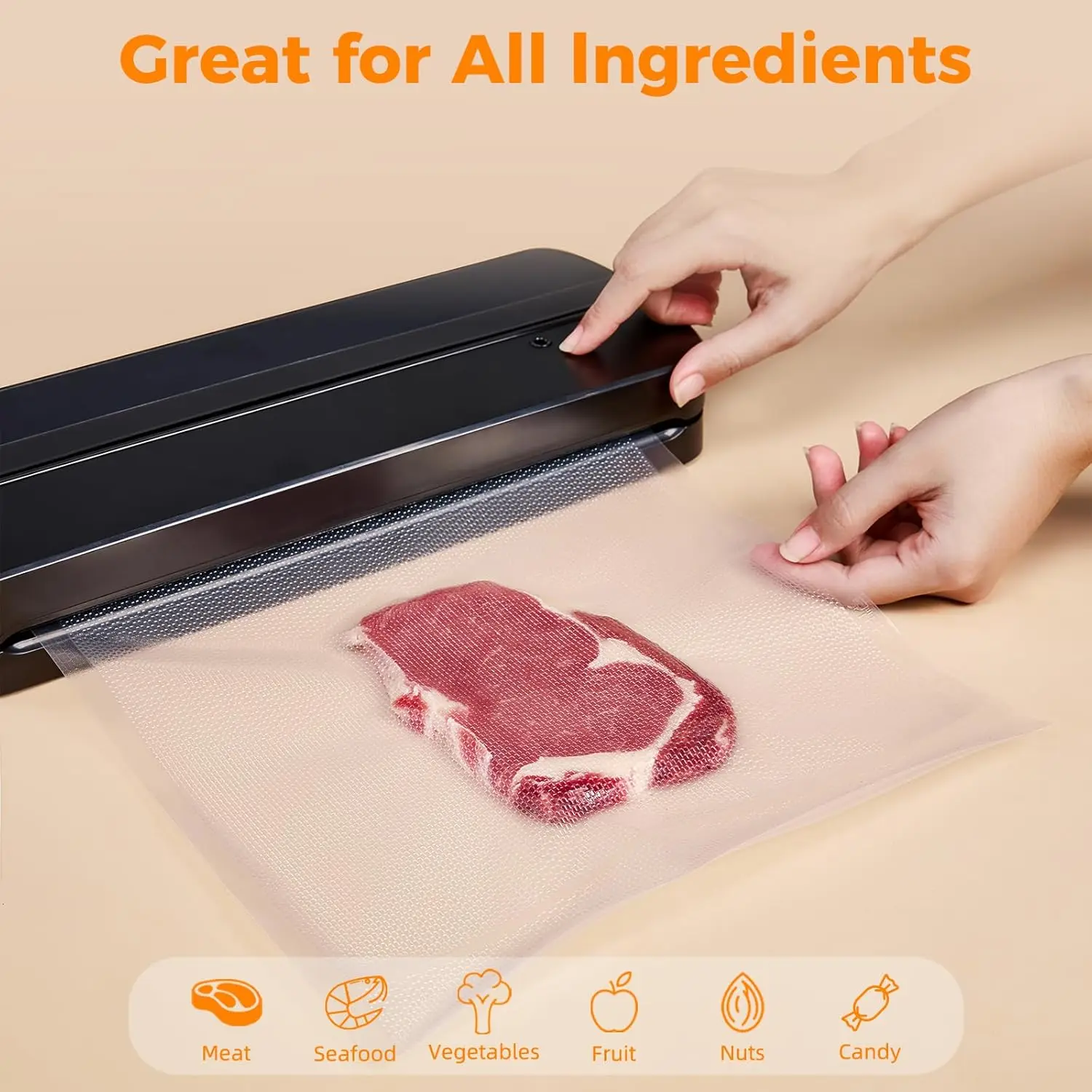 Vacuum Sealer Bags 8x50 Rolls  - Food Storage Vacuum Seal Bags avis et prix