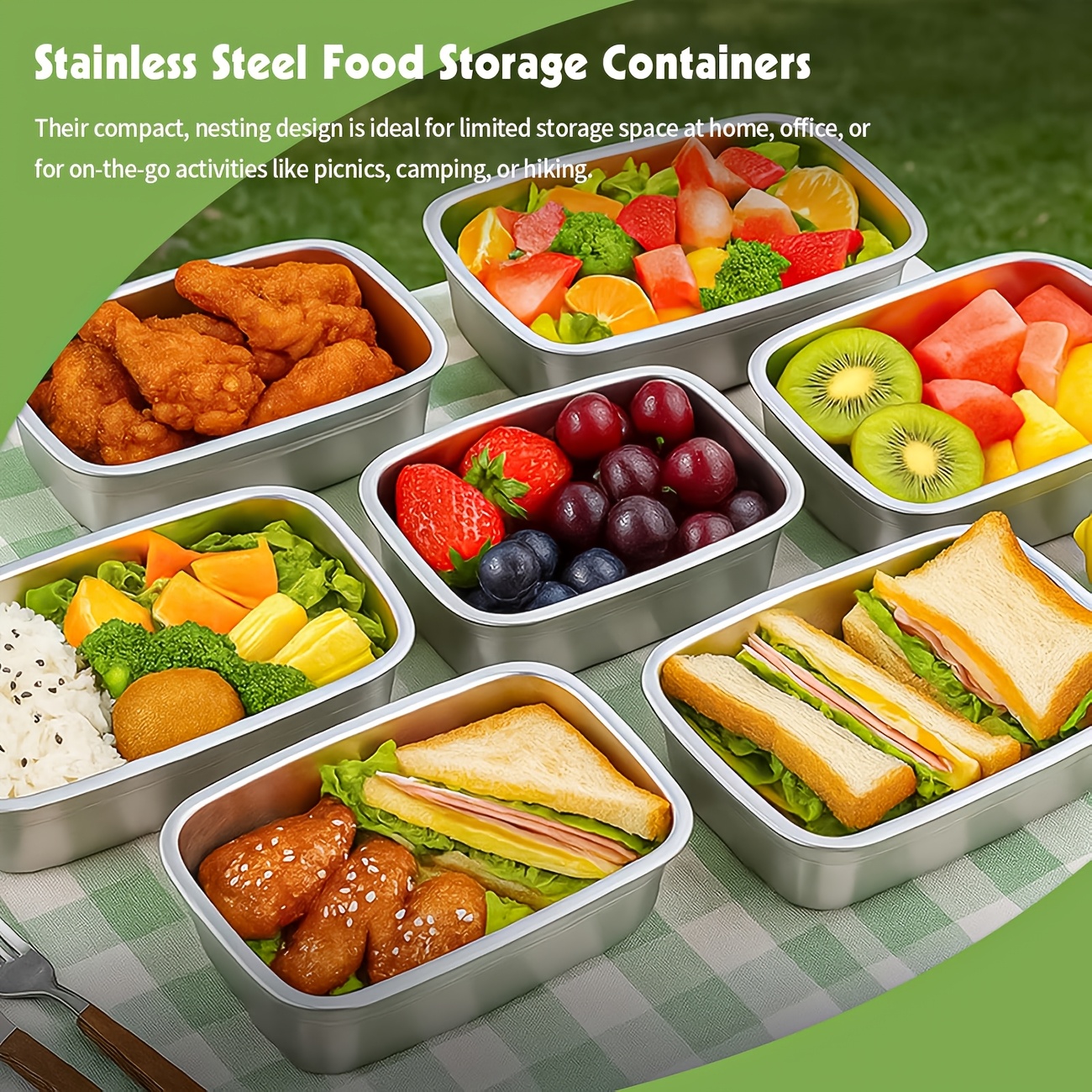 10-Piece Stainless Steel Food  - Food Storage Freezer Containers avis et prix