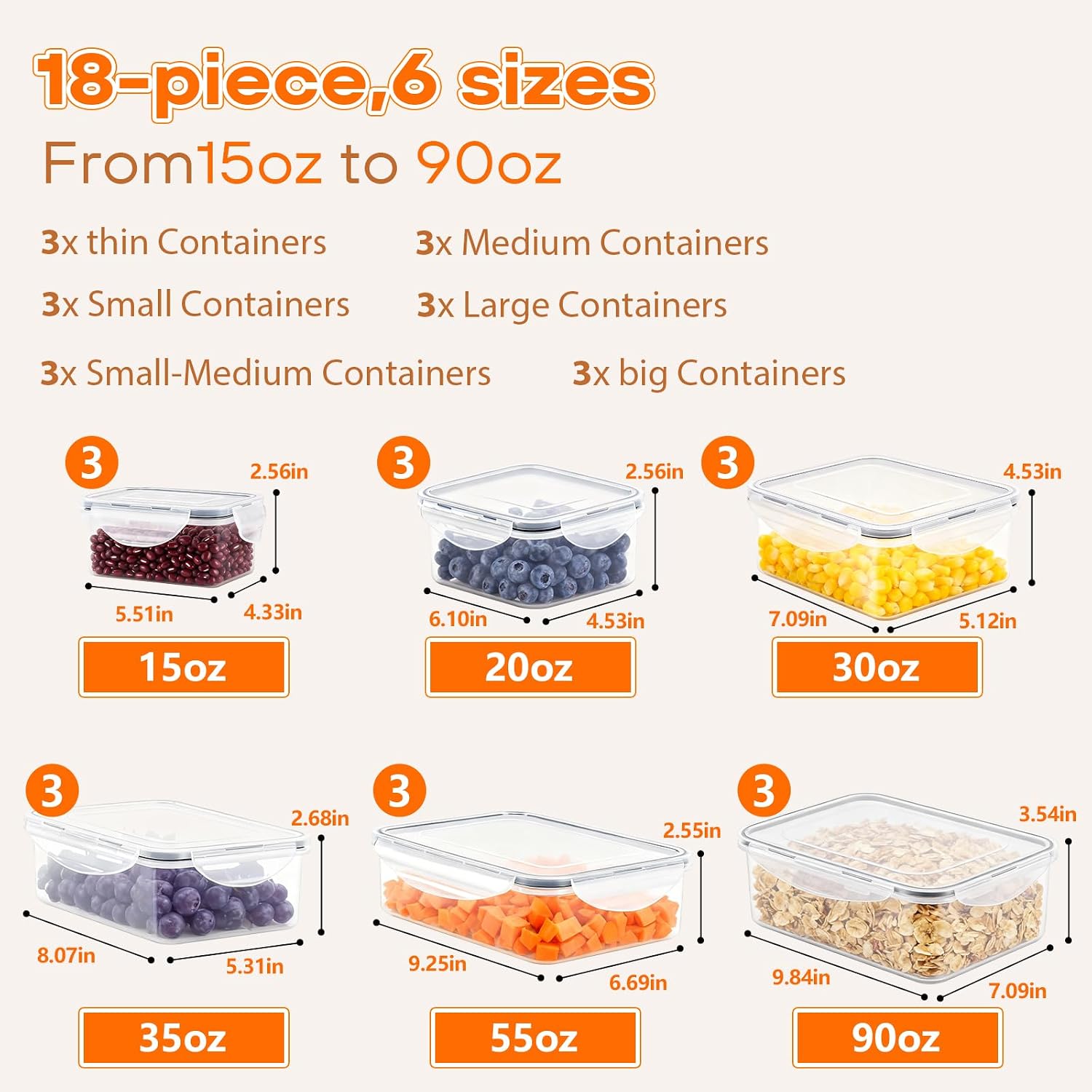 36 Piece Airtight Food Storage - Food Storage In Pantry avis et prix