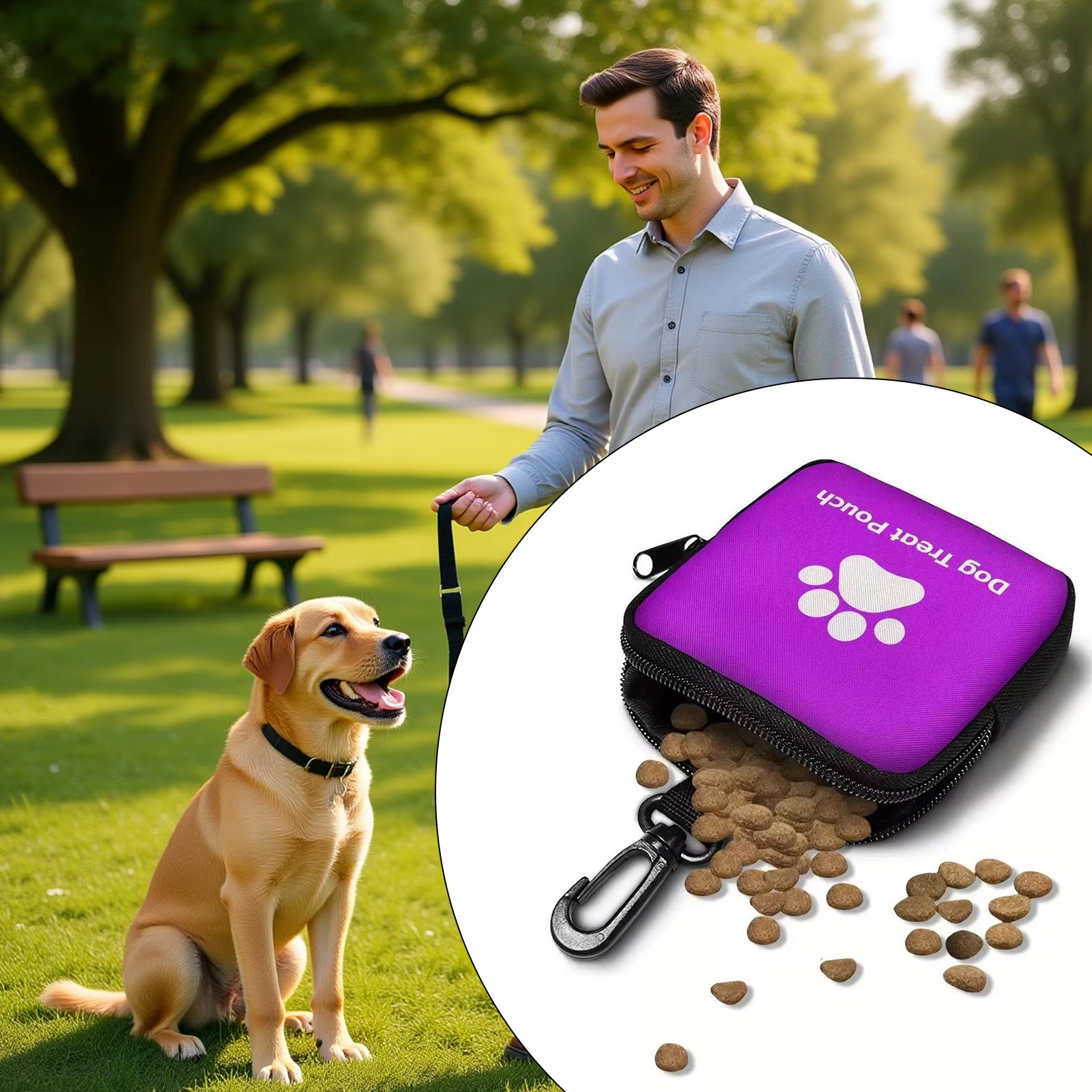 Portable Dog Treat Bag and Tra - Food Storage Without Plastic avis et prix