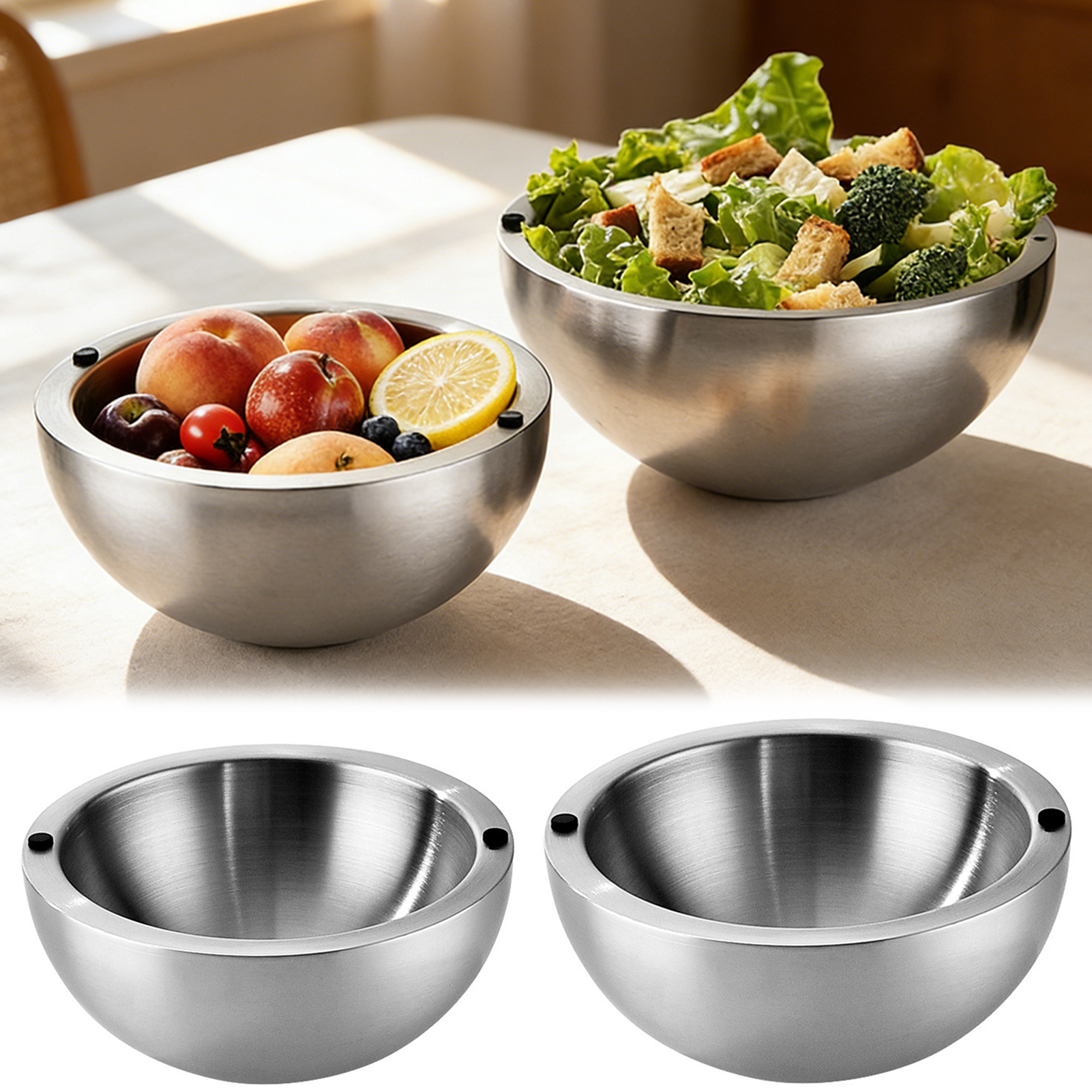 304 Thickened Salad Mixing Bow - Food Storage Meals avis et prix