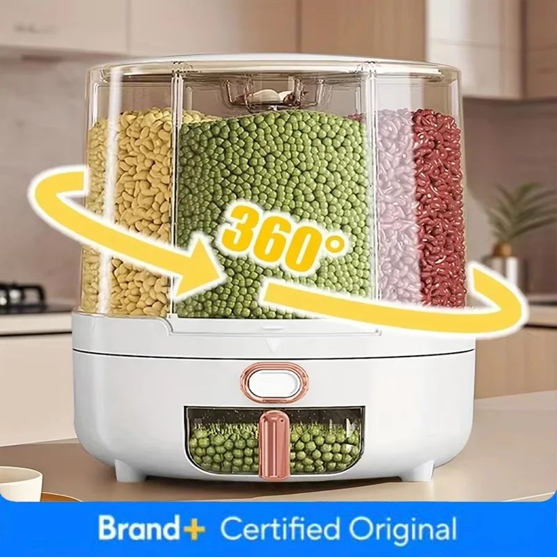 6-Compartment 360° Rotating Ai - Food Storage In Pantry avis et prix