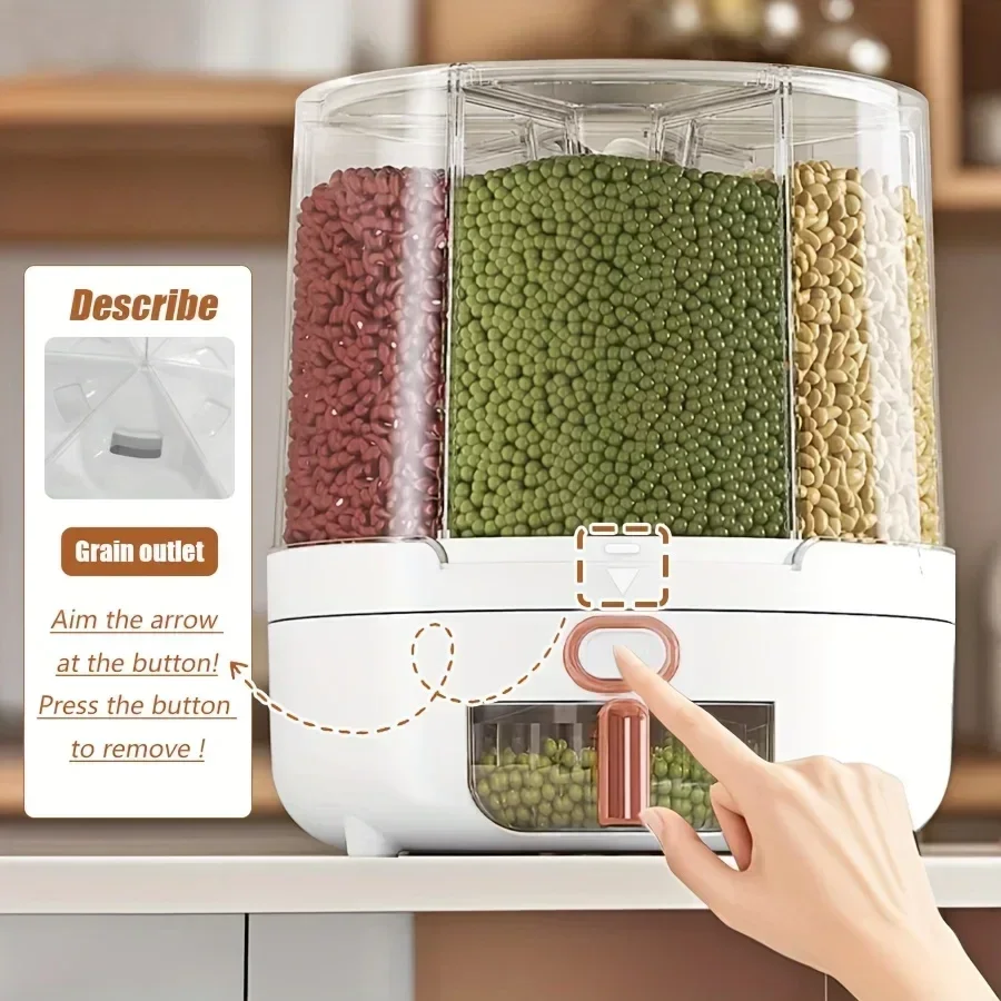 6-Compartment 360° Rotating Ai - Food Storage In Pantry avis et prix