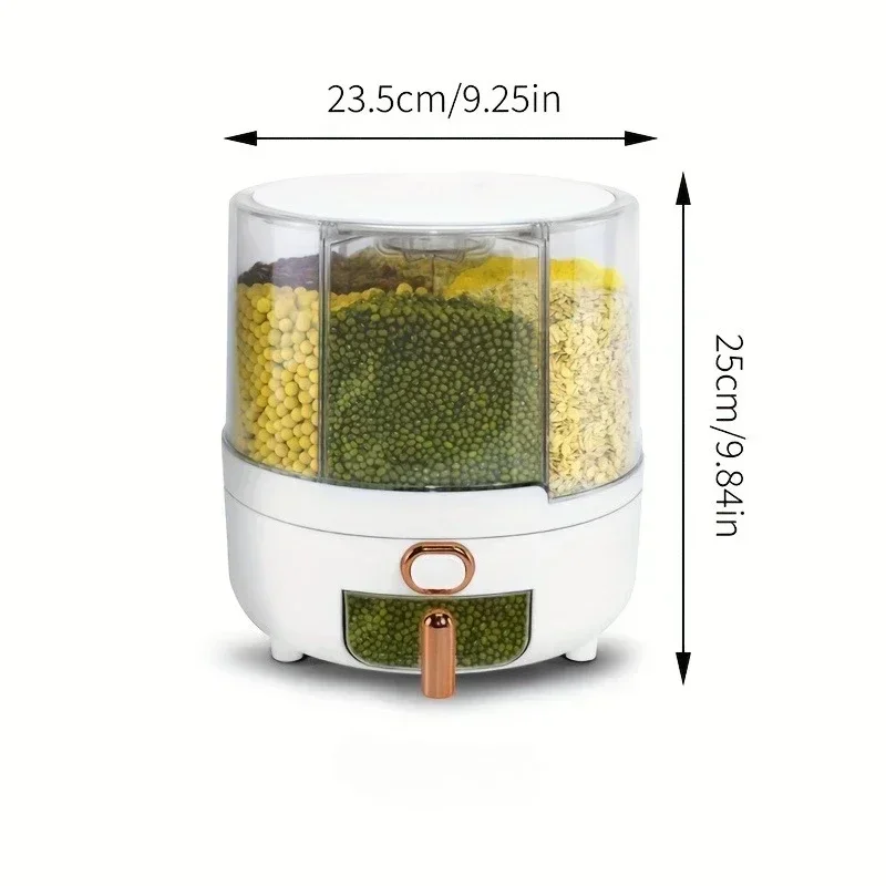 6-Compartment 360° Rotating Ai - Food Storage In Pantry avis et prix