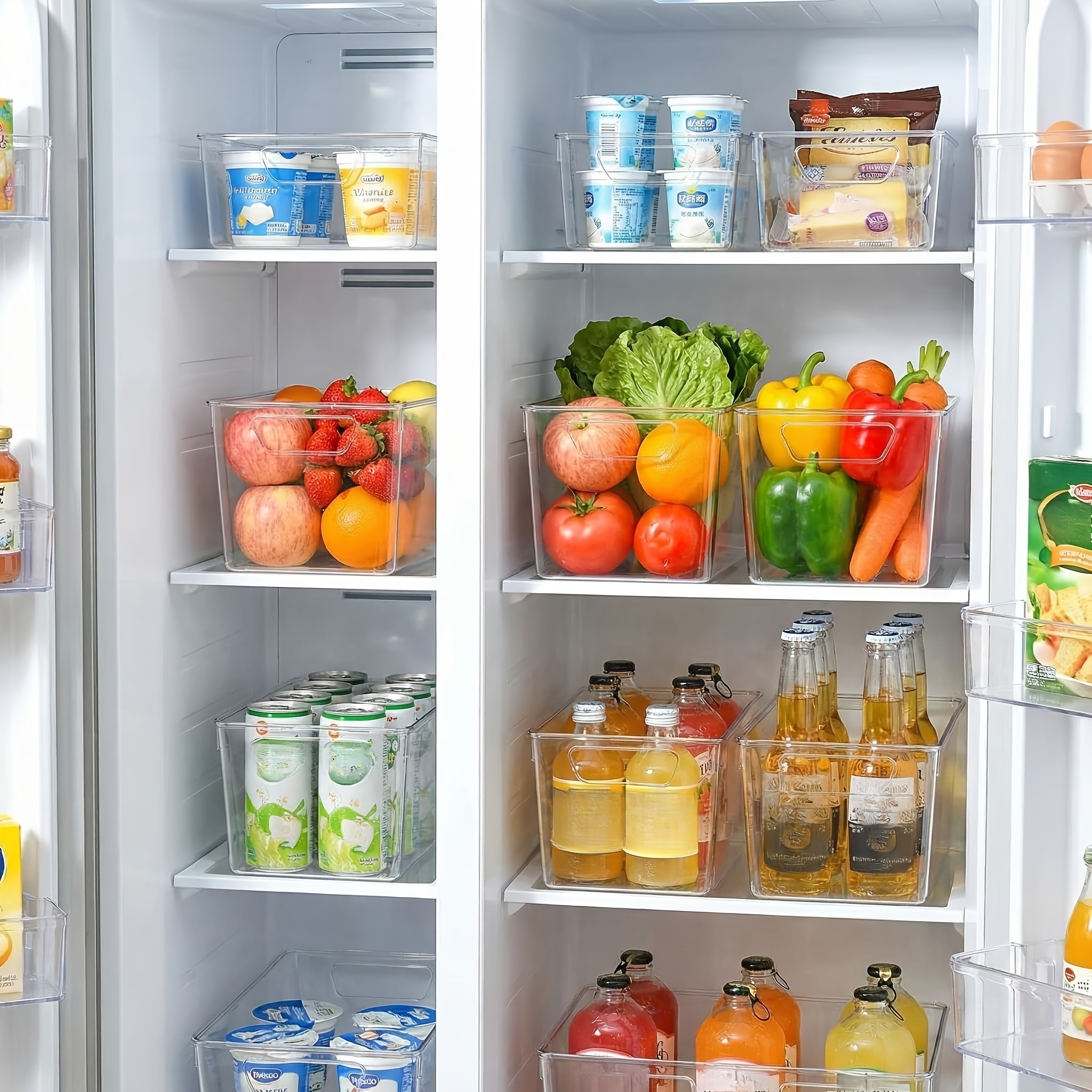 10-Piece Clear Plastic Storage - Food Storage Freezer Containers avis et prix