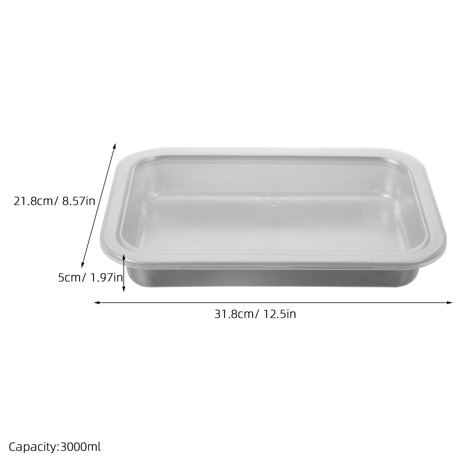 3000Ml Stainless Steel Food St - Food Storage Freezer Containers avis et prix