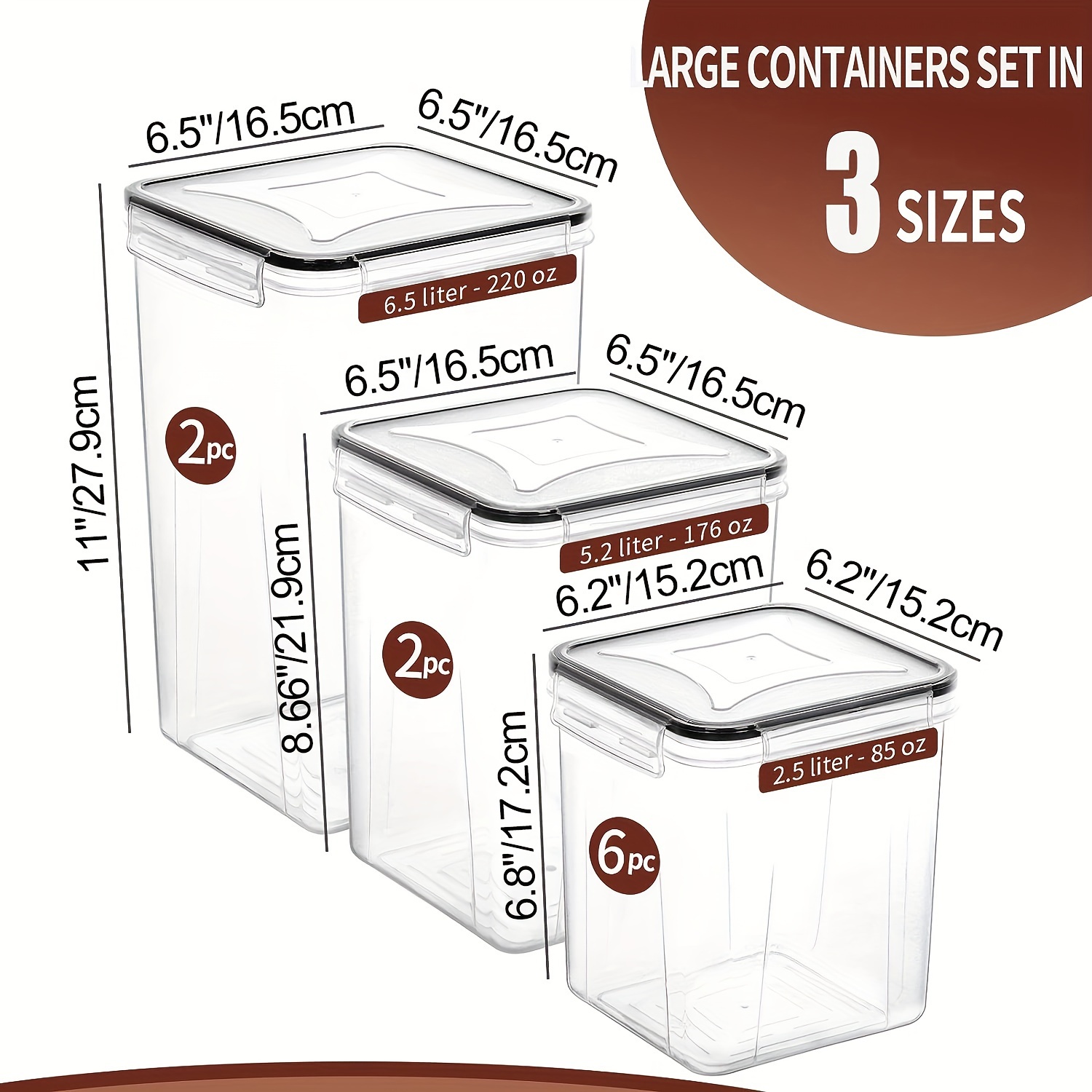 Skroam Large Airtight Food Sto - Food Storage Without Pantry avis et prix