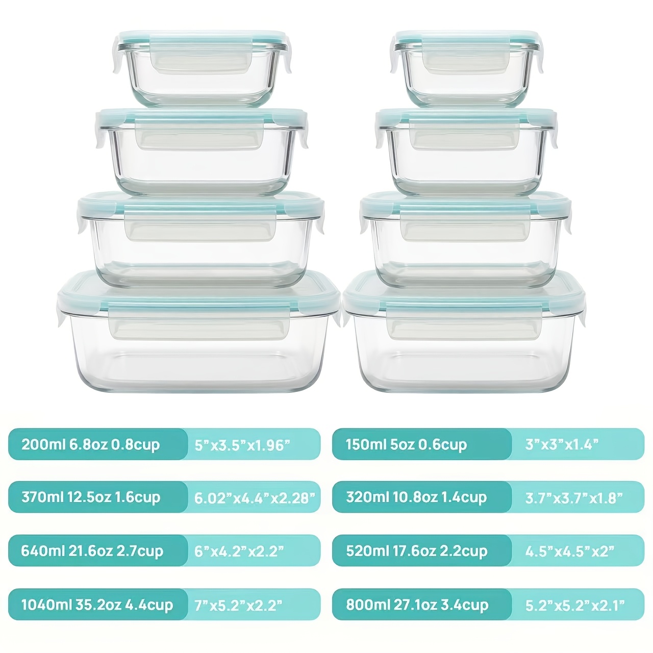 Premium Glass Food Storage Con - Food Storage Glass Box avis et prix
