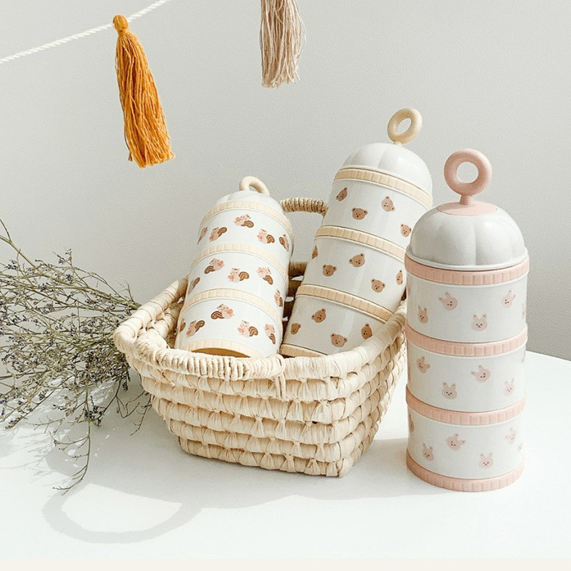 Cute Bear Milk Powder Box Baby - Food Storage Baby avis et prix