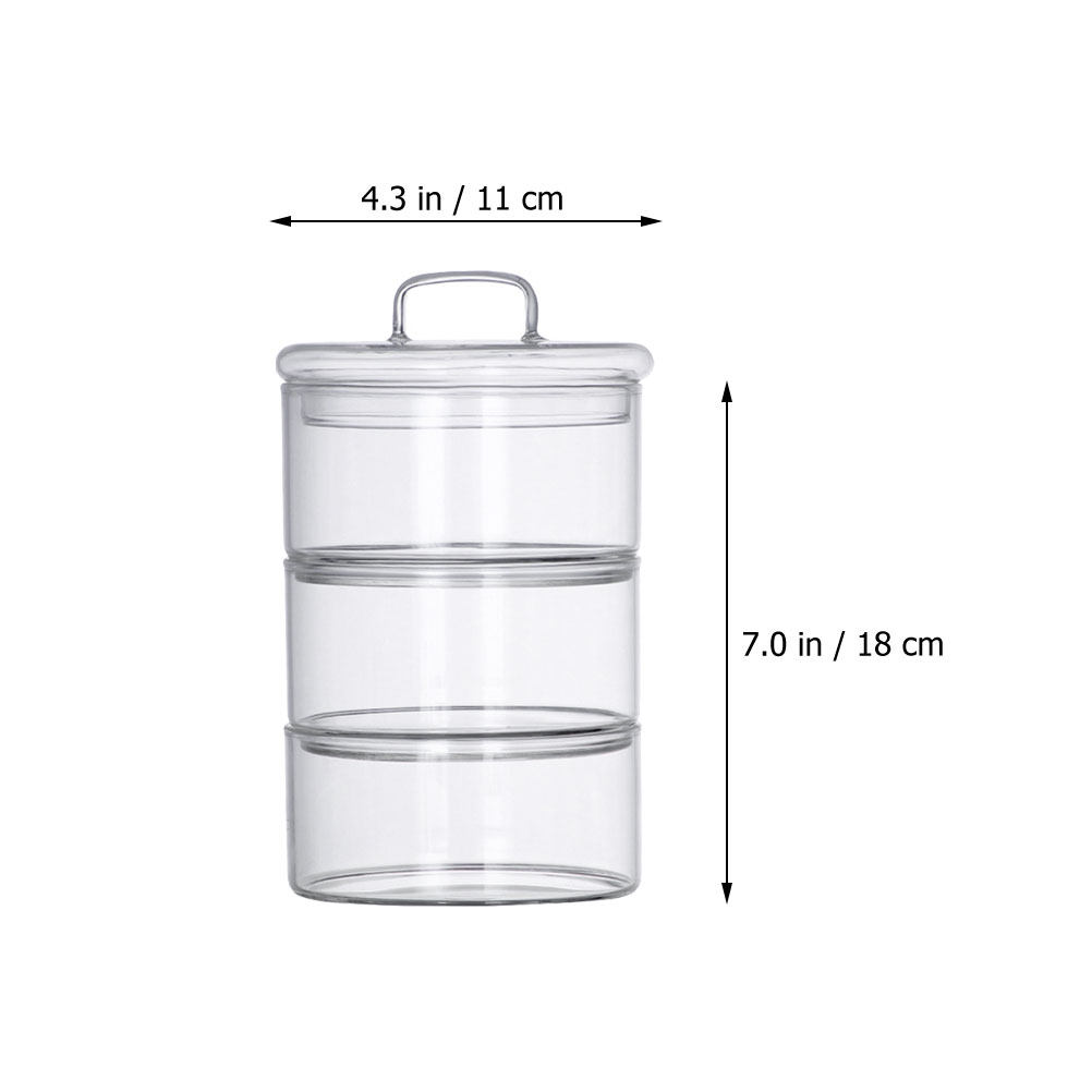 1Set Clear Glass Storage Bowl  - Food Storage Bowls avis et prix