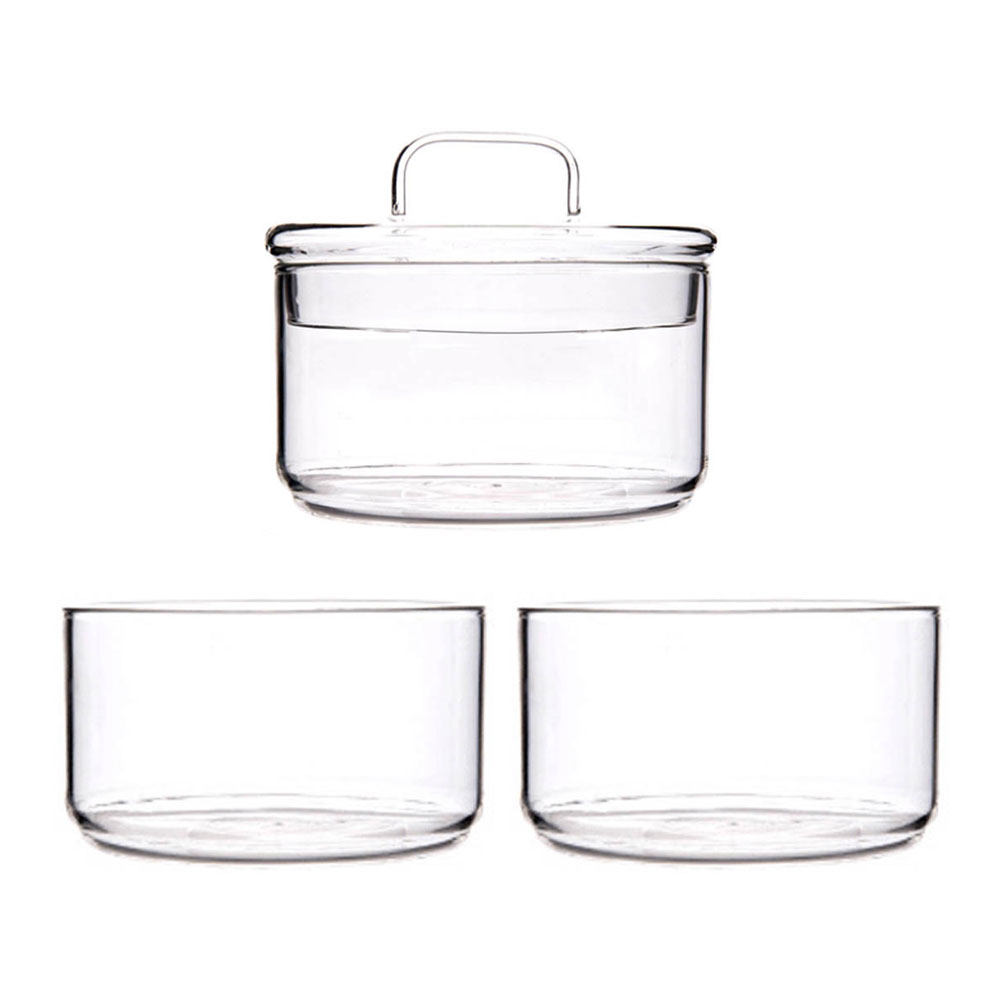 1Set Clear Glass Storage Bowl  - Food Storage Bowls avis et prix