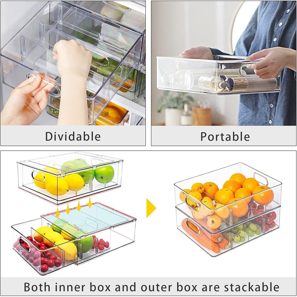 Clear Ridge Pull Out Stackable - Food Storage Without Pantry avis et prix