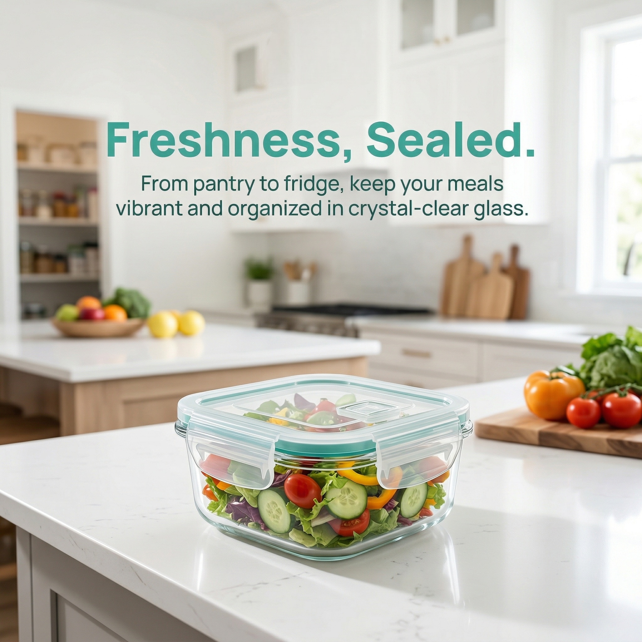 A set of 8 food storage contai - Food Storage Glass Box avis et prix
