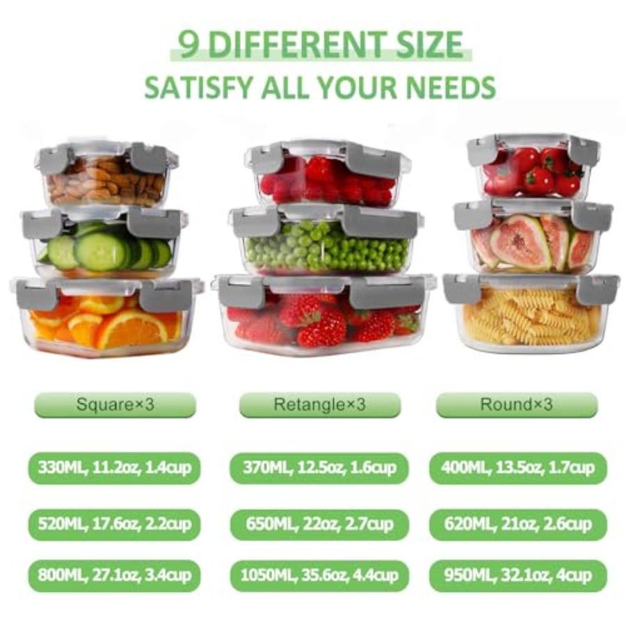 Glass Food Storage Containers  - Food Storage Glass Box avis et prix
