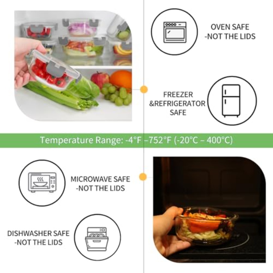 Glass Food Storage Containers  - Food Storage Glass Box avis et prix