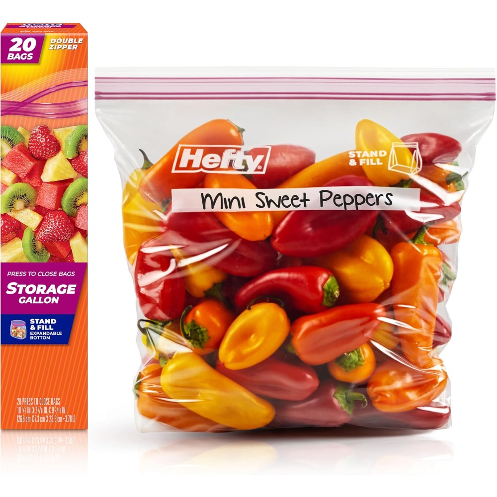 Press to Close Plastic Bags Ga - Food Storage Reusable Bags avis et prix