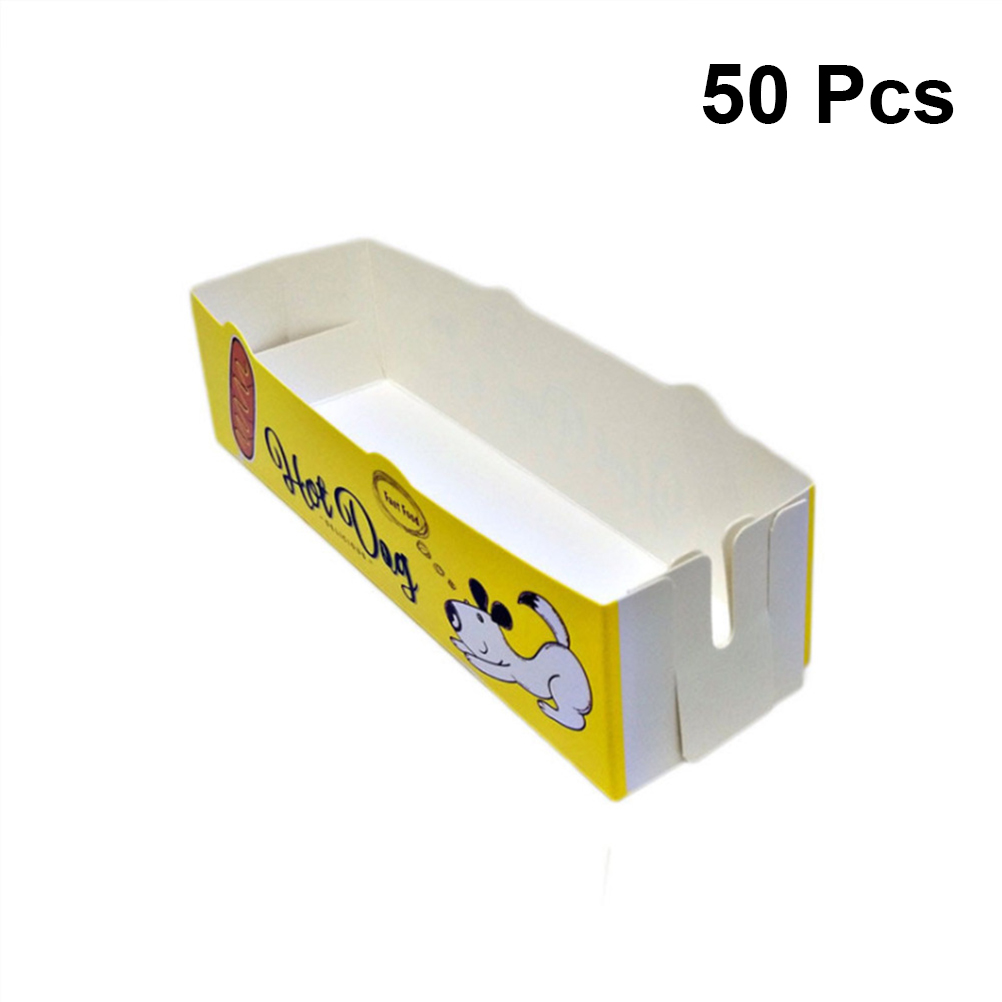 50 Pcs Hot Dog Box Food Servin - Food Storage Hot Box avis et prix