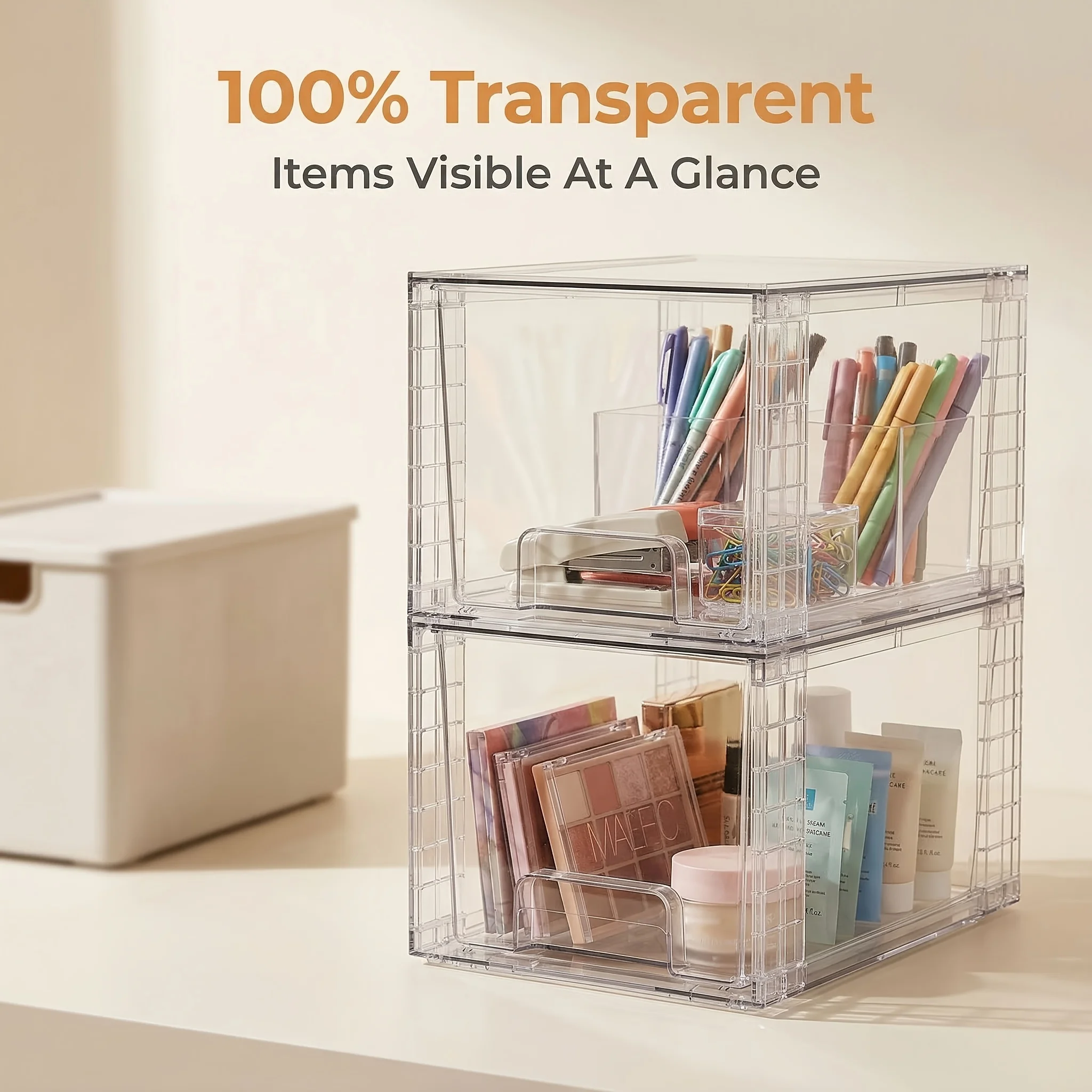 2/4/6/8pcs Large Stackable Cle - Food Storage Without Pantry avis et prix